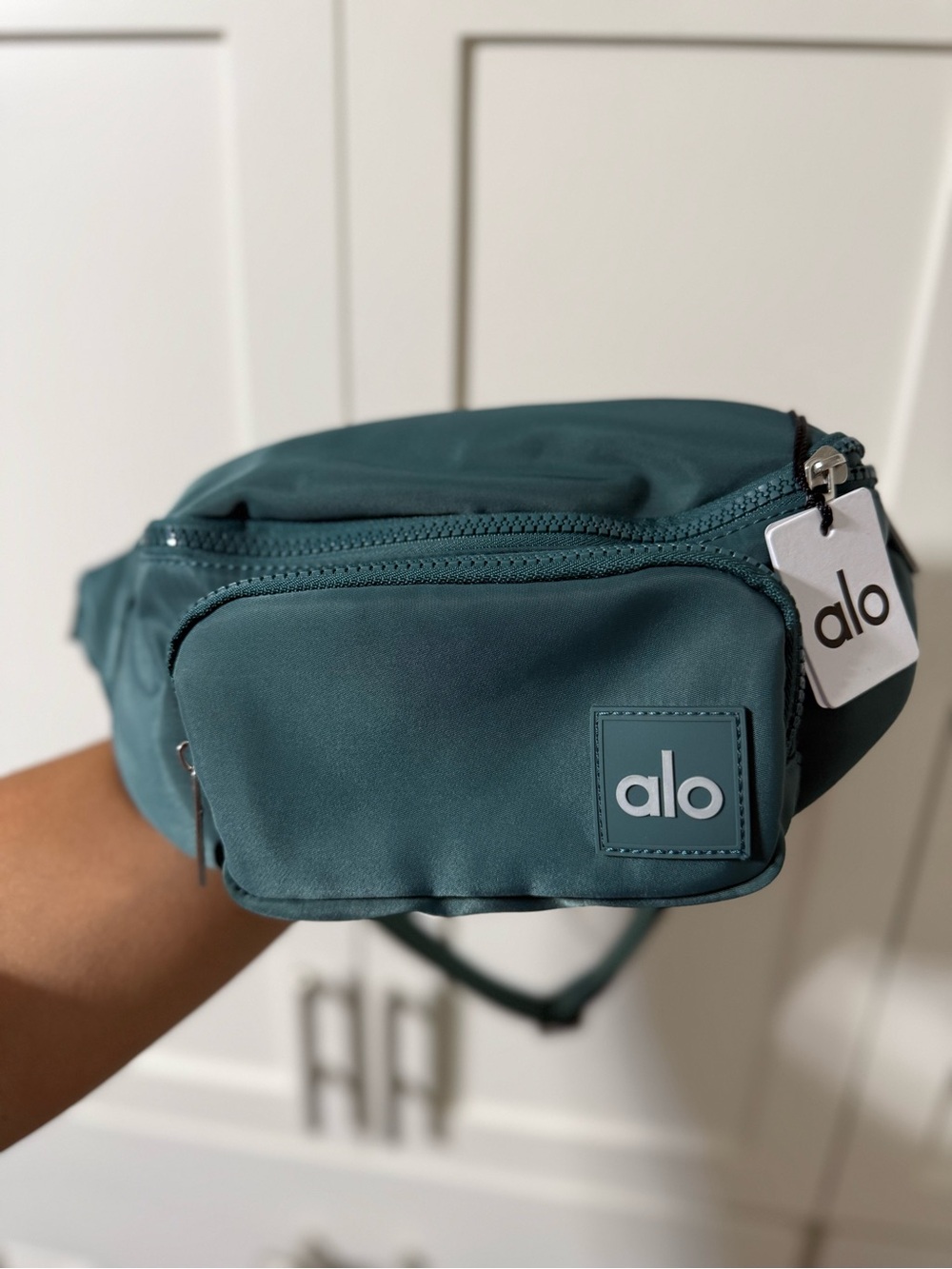 ALO Yoga Teal Green Belt Bag